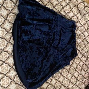 Off Shoulder Velvet Top